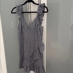 NWT The Fifth Label Striped Ruffle Dress
